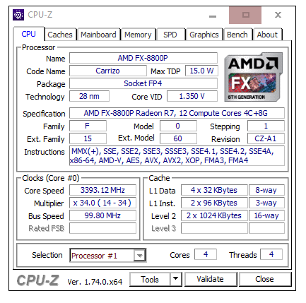 Amd fx 8800p sale radeon r7